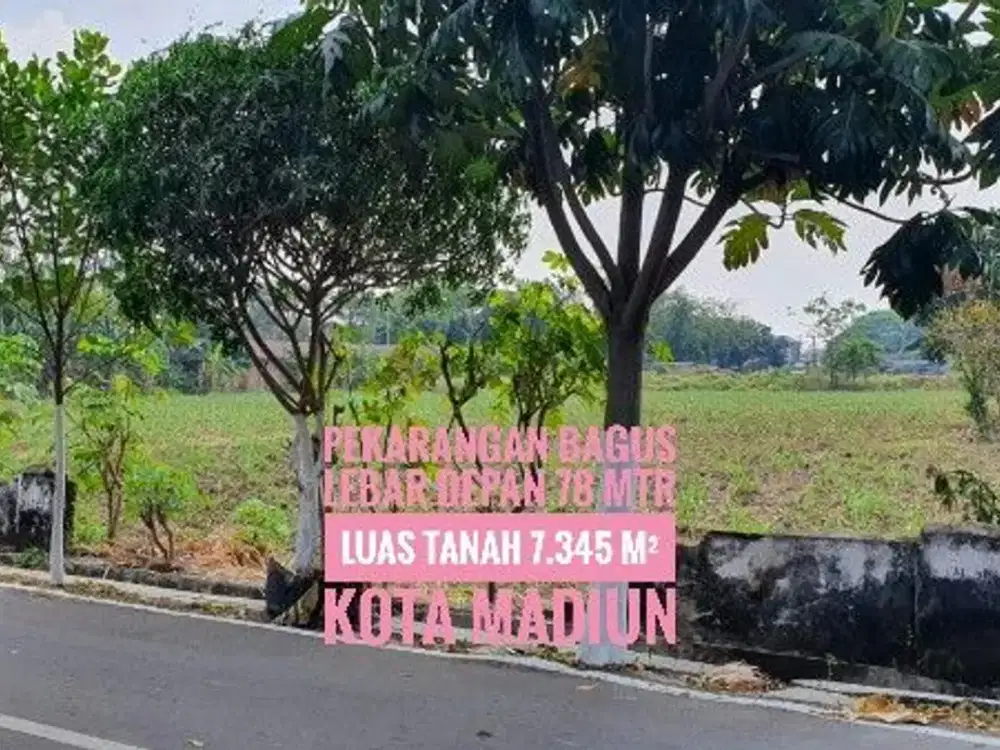 (Ba) Tanah Pekarangan, Depan RS Griya Husada KOTA MADIUN, Lokasi Keren