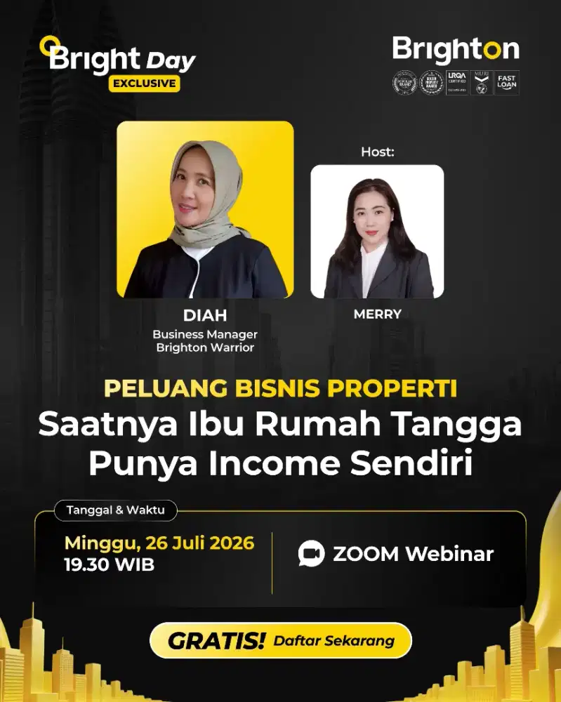 Bisnis Property dengan peluang komisi ratusan juta.