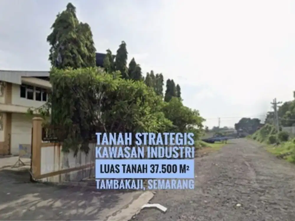 (W) Tanah Kosong 3.75 Ha area Industri SEMARANG, Hrg dbawah NJOP, Prospektif