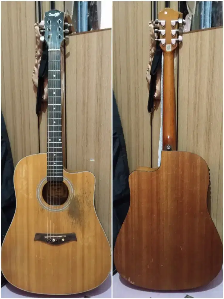 gitar akustik elektrik ori cowboy mantap siap pakai cocok untuk pemula