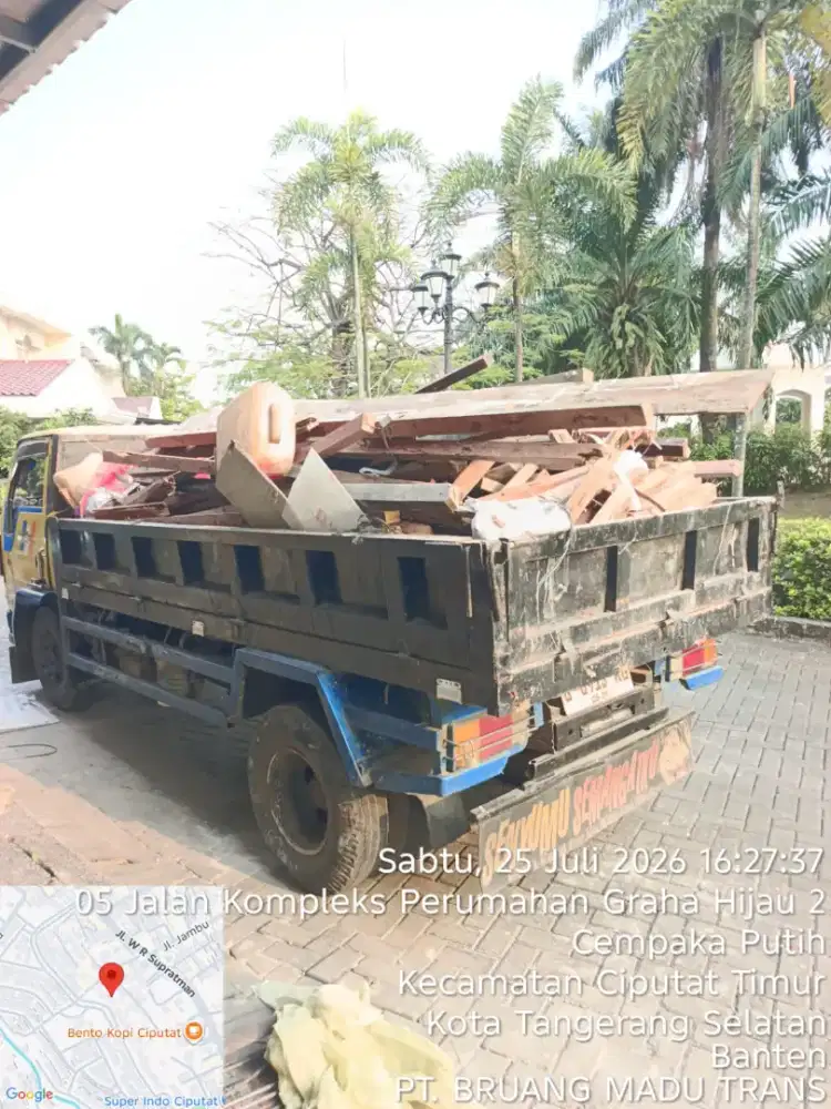 Jasa buang puing dan buang sampah