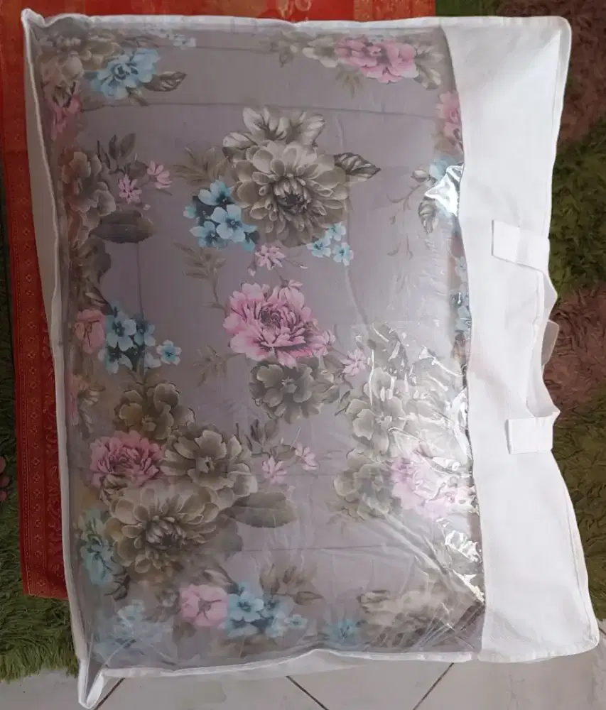 BED COVER BARU MOTIF FLORAL PREMIUM TINGG I 40