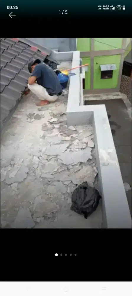 Atap bocor kanopi atap baja ringan terpasang