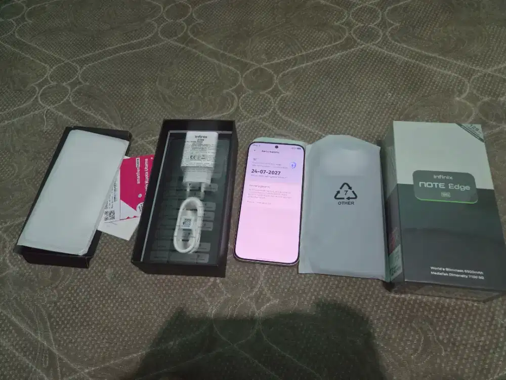 Infinix note edge 5g 8/128gb like garansi panjang