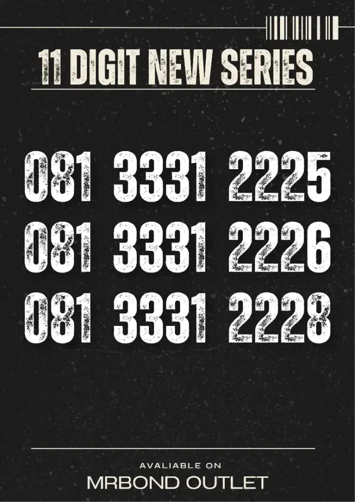 NOMOR CANTIK SIMPATI 11 DIGIT NEW SERIES DOUBLE TRIPLE MANIEZZZ