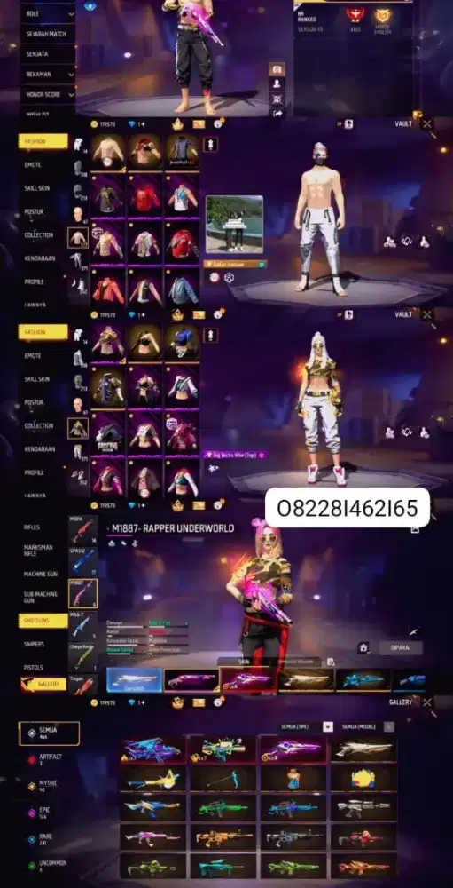 Jual akun game ff ml
