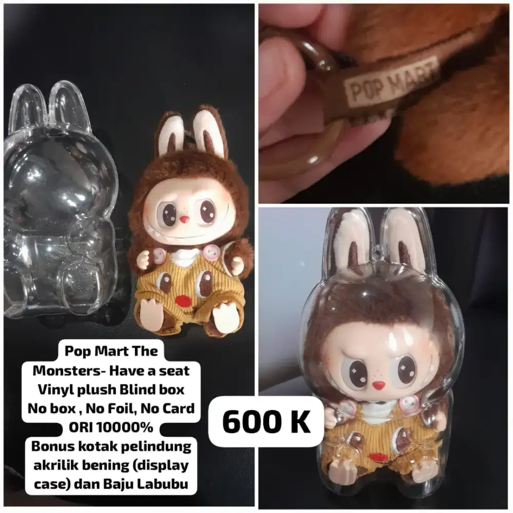 Boneka labubu pop mart