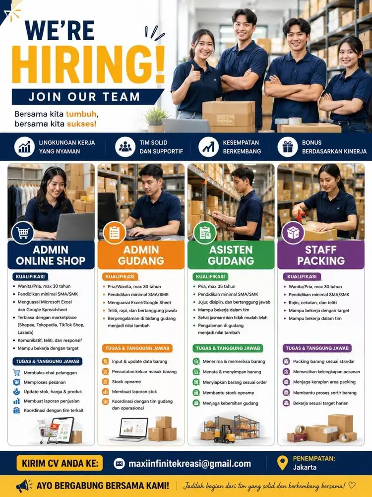 We're Hiring - Bergabunglah Bersama Team Kami!