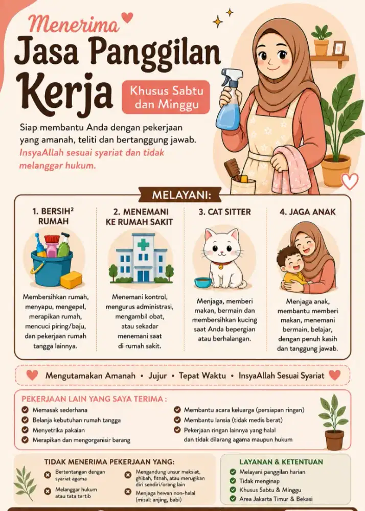 Menerima Jasa Panggilan Macam2 Pekerjaan Halal