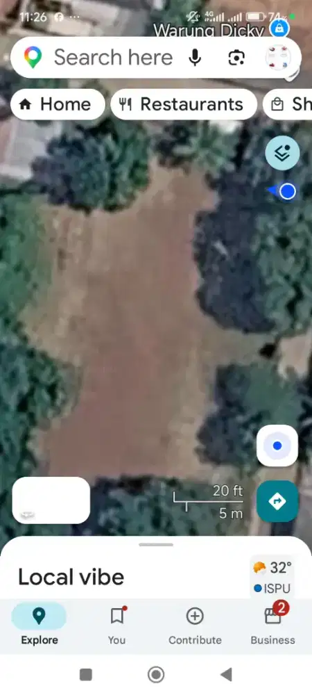 Tanah darat padat, persegi empat,  SHM, Bebas Banjir