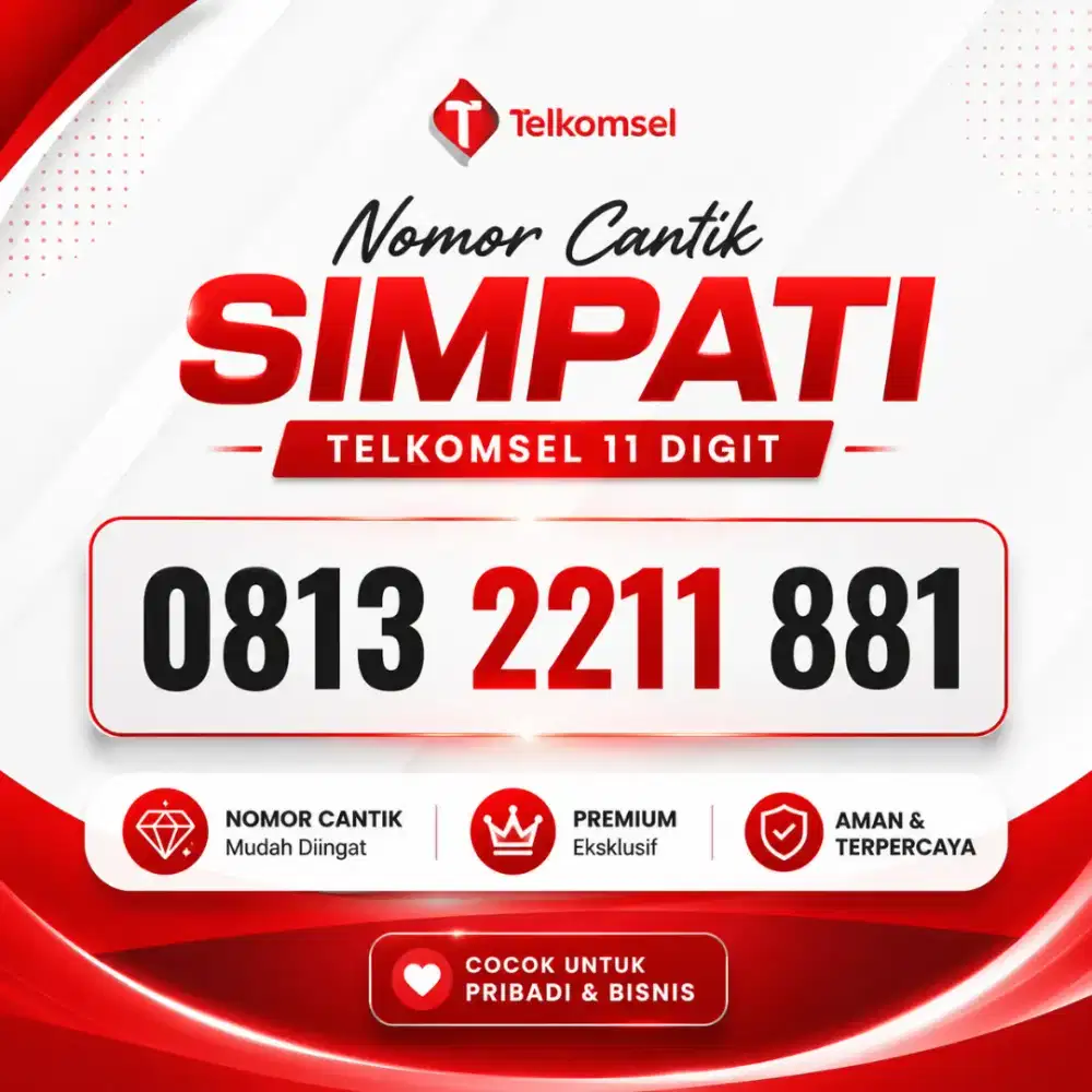 Nomor cantik telkomsel simpati 11 digit minimalis