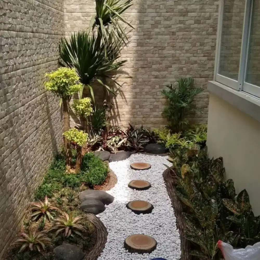 Jasa pembuatan taman minimalis taman kering