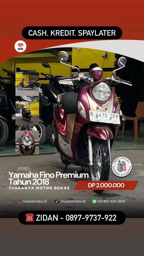 YAMAHA FINO PREMIUM 2018 TERAWAT !!!