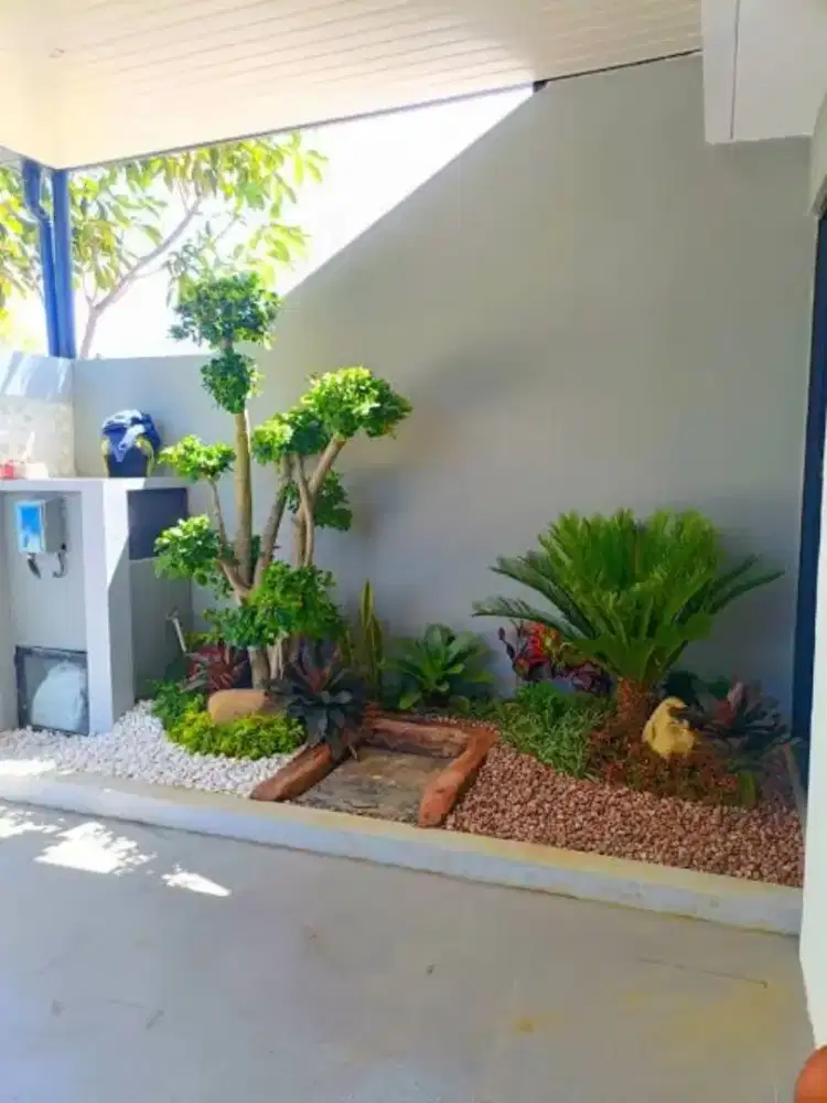 Pembuatan taman rumah minimalis