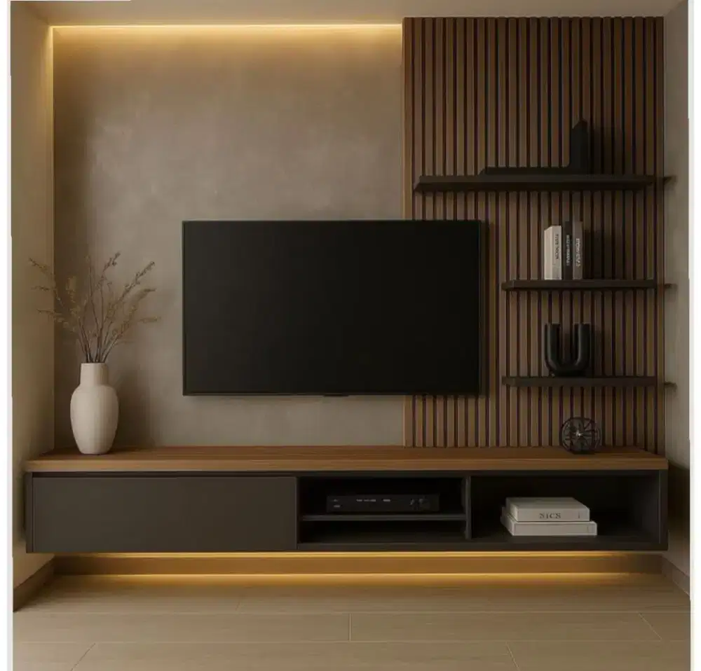 Backdrop tv minimalis