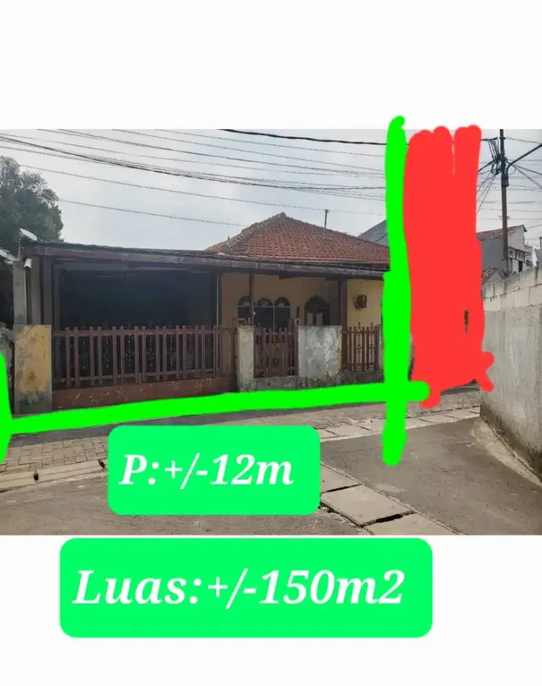 Dijual Rumah/LT:+/-150m2,LB:1/-70m2, SHM, NEGOTIABLE