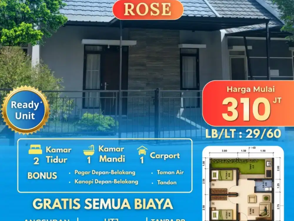 Dijual Rumah Murah Grand Kedamean Regency di Gresik