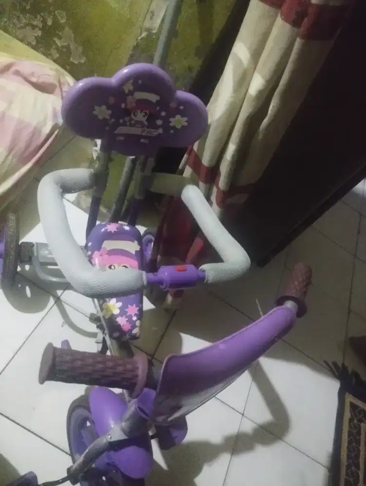 Sepeda anak 2-4 th msh ok jarang dipakai.