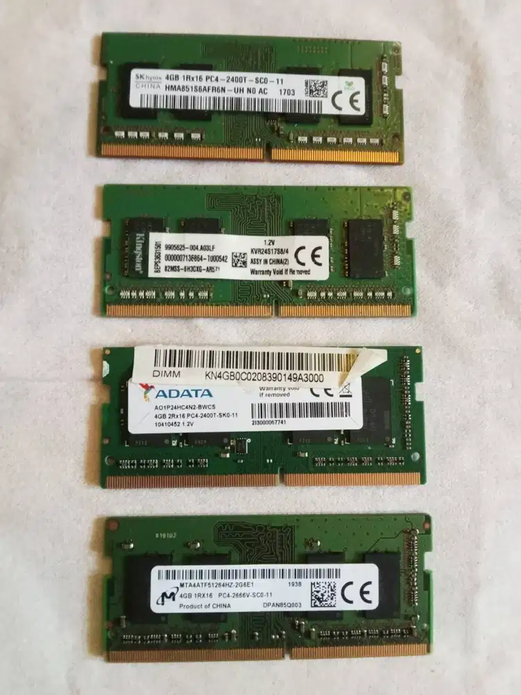 Sodim RAM DDR4 4GB  = 4 pcs