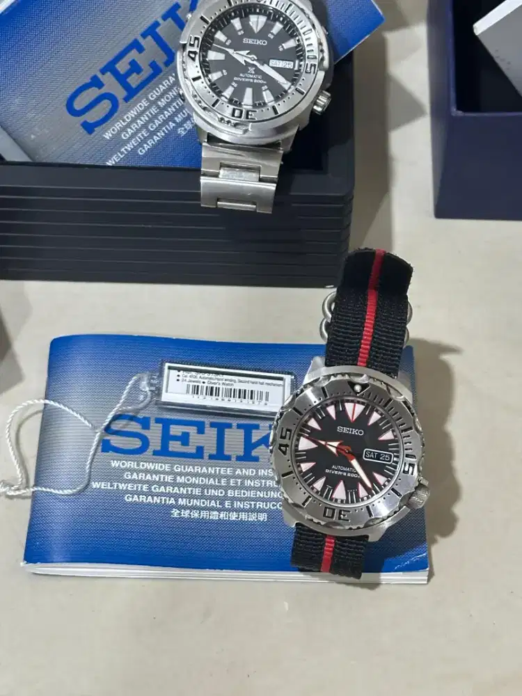 WTS Jam Seiko Monster Dracula Turtle PADI Batman Bekas Secondhand