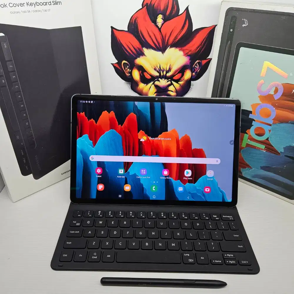 SIAP COD MULUS   : Samsung Tab S7 5g  6/128 + lkeyboaard Ori NOMINUS