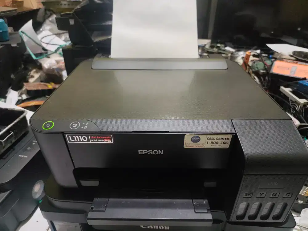 Epson L1110  siap pake hasil nozzle cek masih dikit jual sesuai