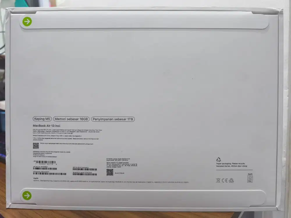 Macbook Air M5 Ram 16 GB Rom 1TB