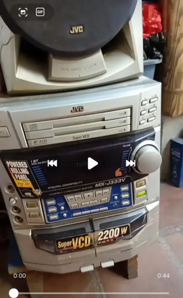 Jvc cd compact component system
