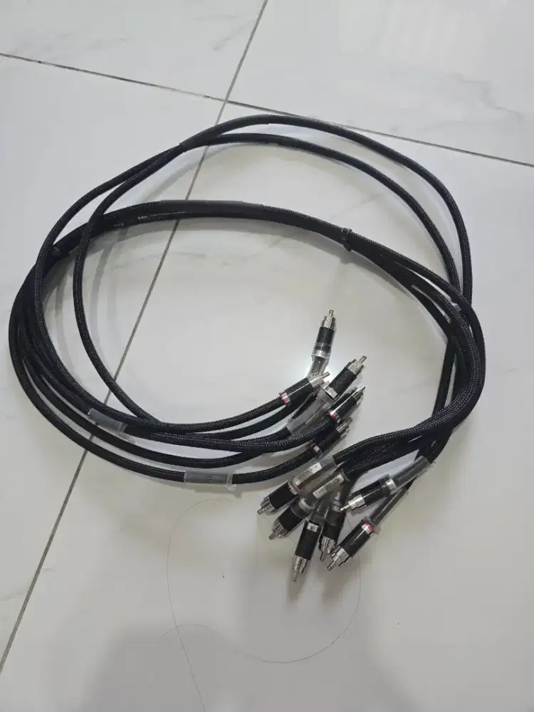 Kabel RCA Interconnect Nanotec panjang 1 meter kondisi normal mulus