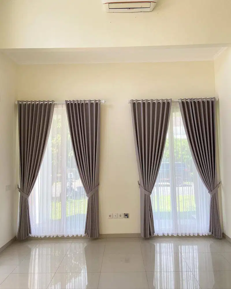 Grosir Gorden Blackout Pasang Skat Klinik Hordeng Pintu Gordyn Vitrase