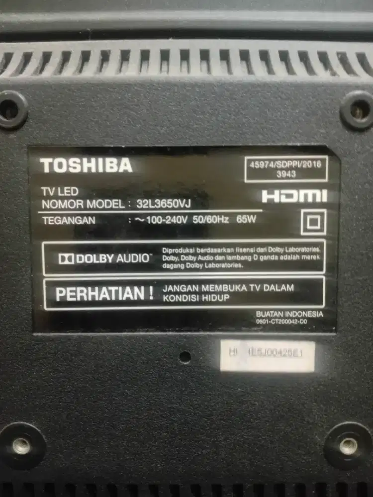 Jual cepat TV LED 32in