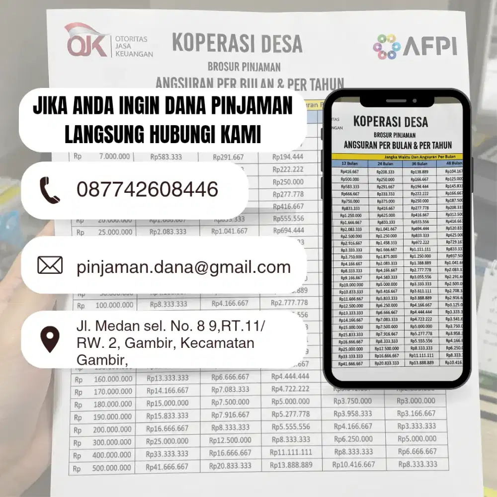 Silahkan langsung hubungi kami