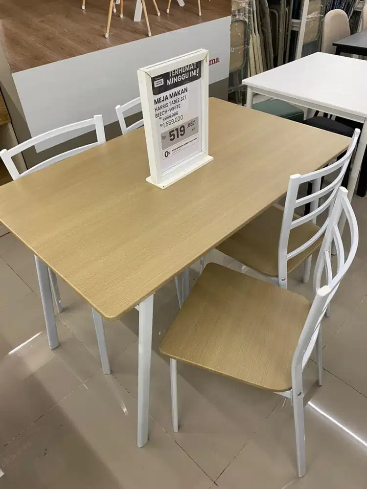 MEJA MAKAN SET MURAH BAHAN BESI