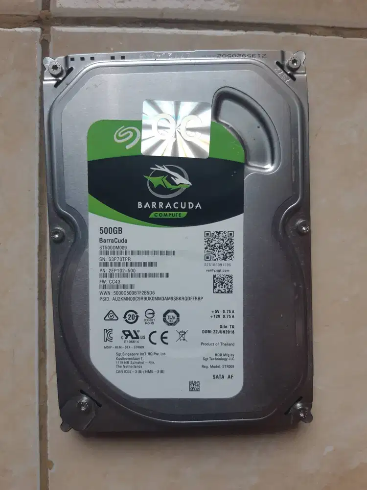 Hardisk PC Seagate 500GB Sentinel 100%