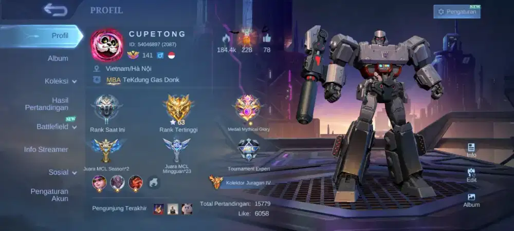 Akun mobile legend