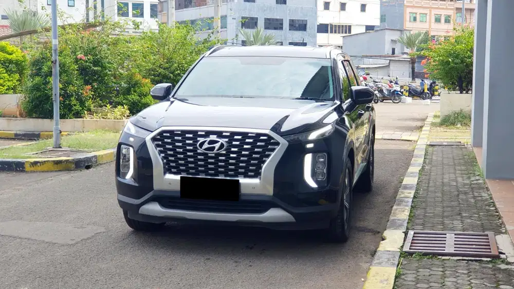 Km 57rb hyundai palisade signature diesel 2021 biru