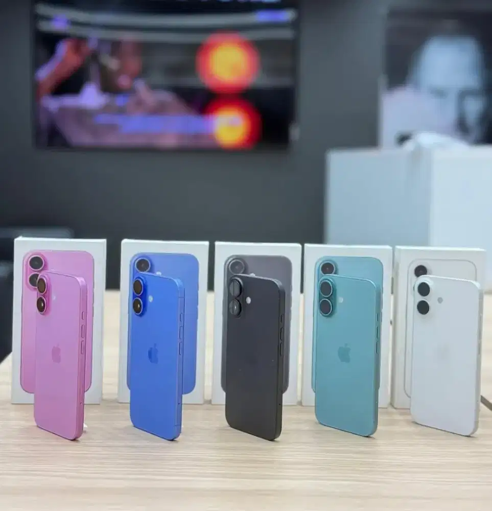 Kredit Tanpa Dp IPhone 16 Ready semua warna 256/512 Garansi resmi ibox