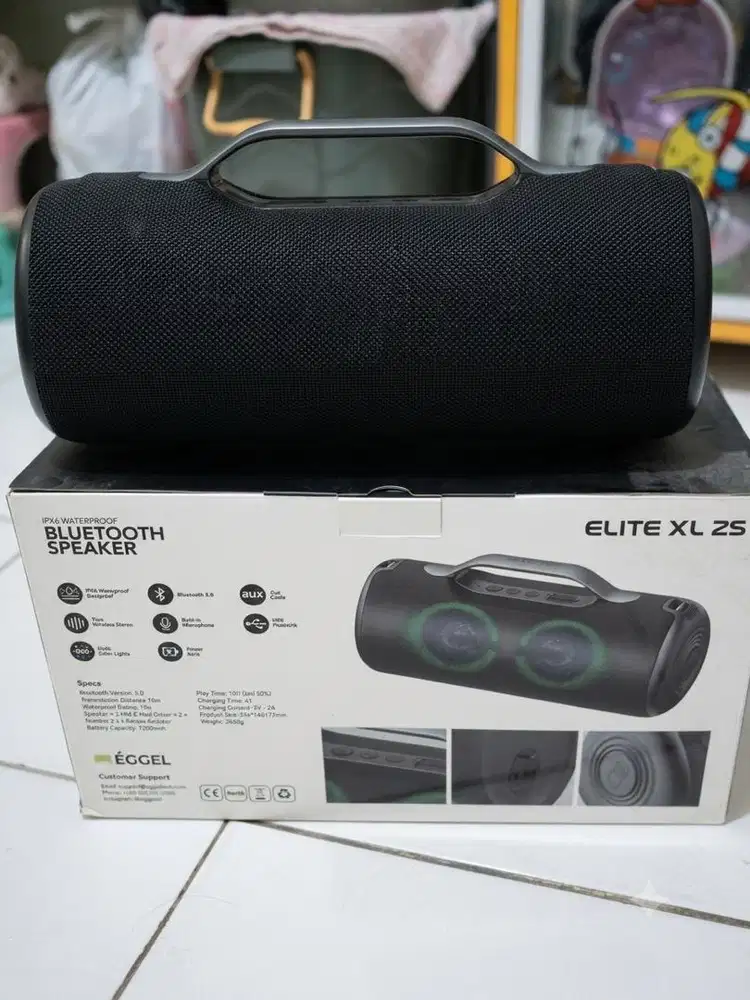 Eggel Elite XL 2S waterproof bluetooth speaker With RGB Light