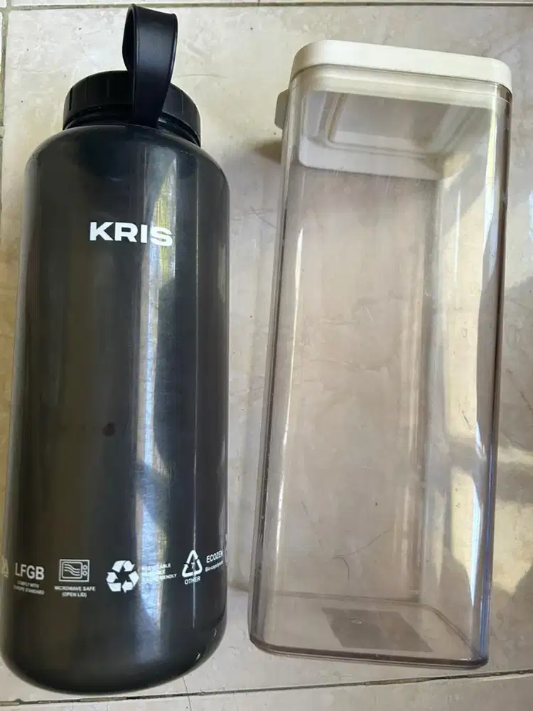 Dijual murah tumbler kris 1400ml dan kotak snack serba guna