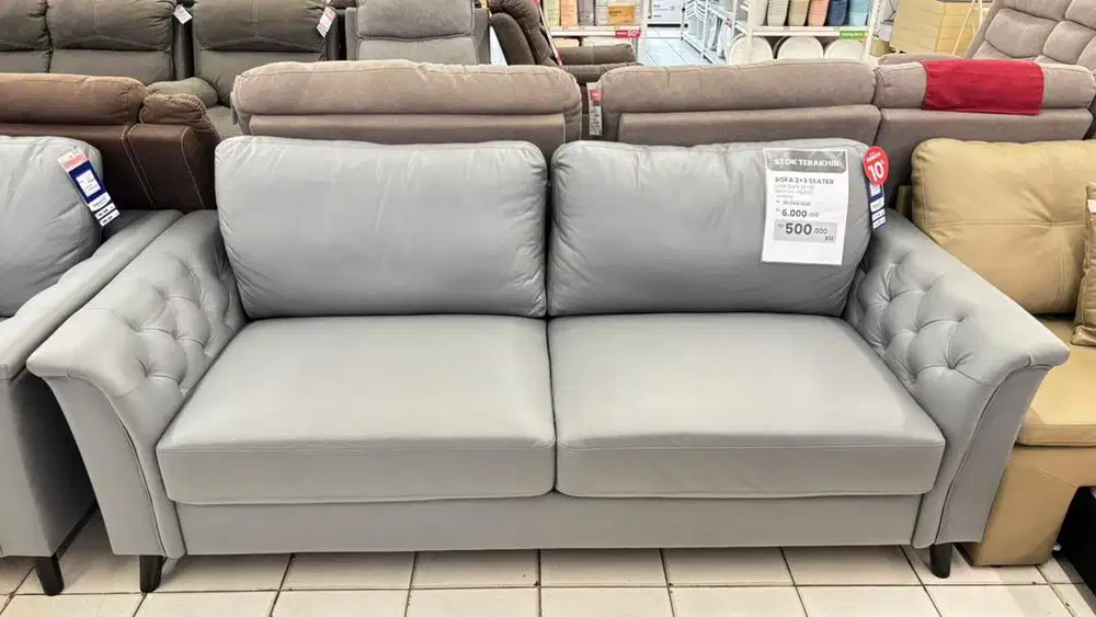 promo cuci gudang sofa 3 seater 3 jutaan