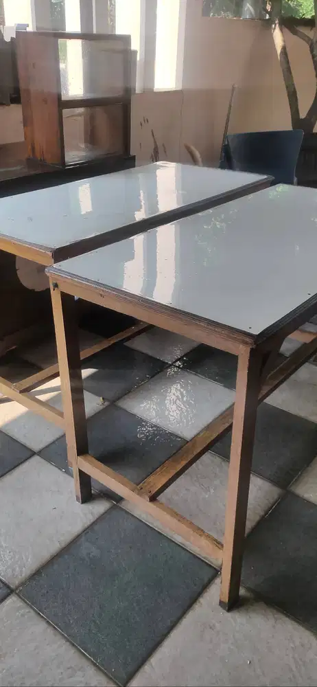 Meja makan warung makan 90*130cm 700rb 2 buah