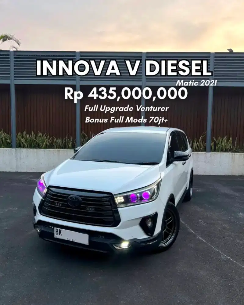 ( 54.xxx KM ‼️ ) Innova V Diesel Matic Full Mods Venturer 2021 Solar