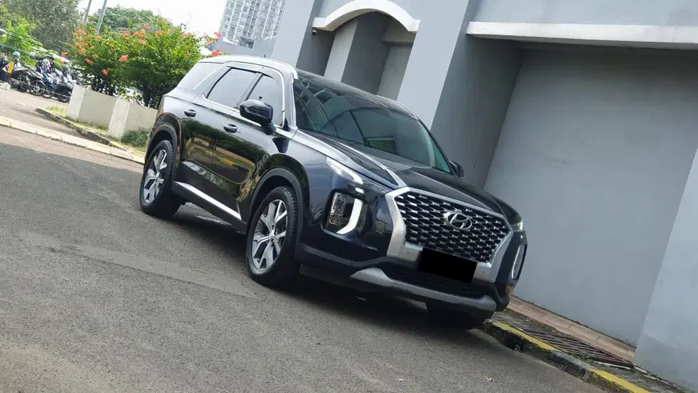 Km 57rb hyundai palisade signature diesel 2021 biru