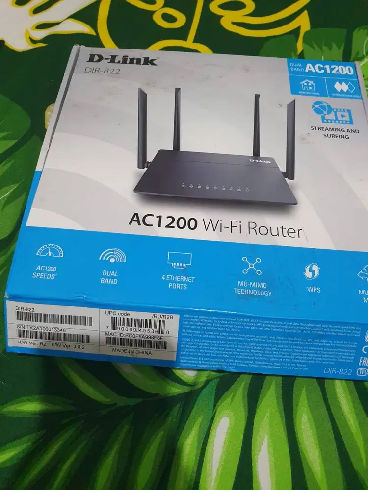 Wifi Router D-Link DIR-822 AC 1200