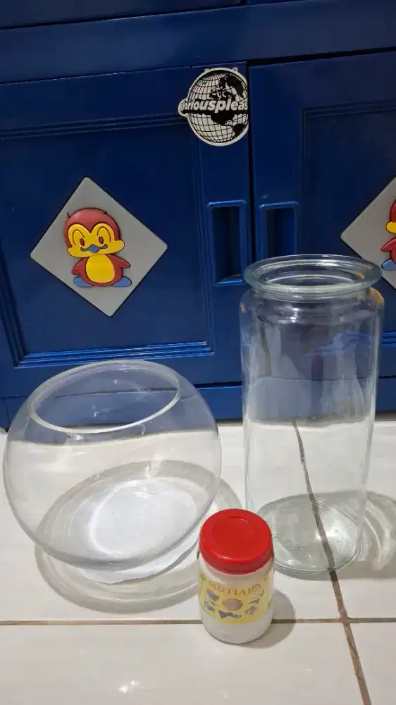 Aquarium 3.7L & Toples IKEA