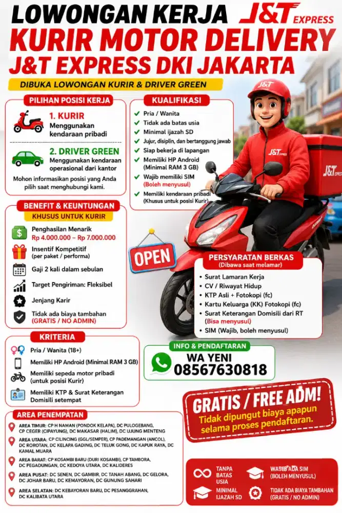 Lowongan kerja J&T