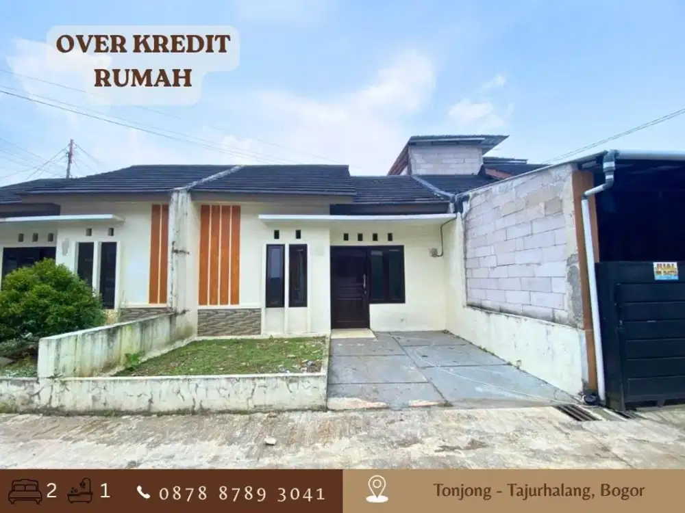 Rumah OVER KREDIT MURAH 19JT dkt Stasiun di Bazil Garden Tajurhalang