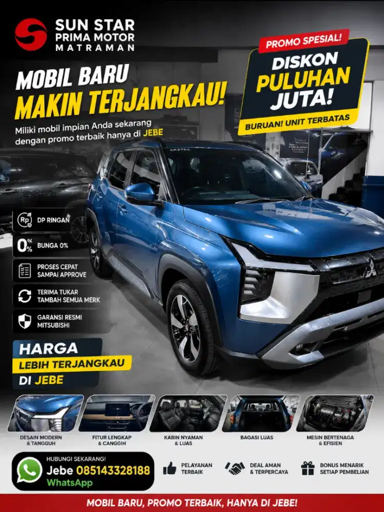 HARGA LEBIH TERJANGKAU! MITSUBISHI DESTINATOR ALL TYPE,PROMO!