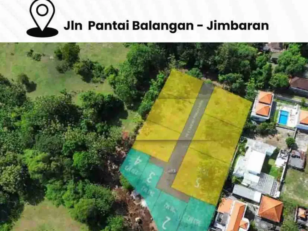 Dijual tanah di jln Pantai Balangan - Jimbaran  Kawasan berkembang - cocok untuk Villa atau investasi