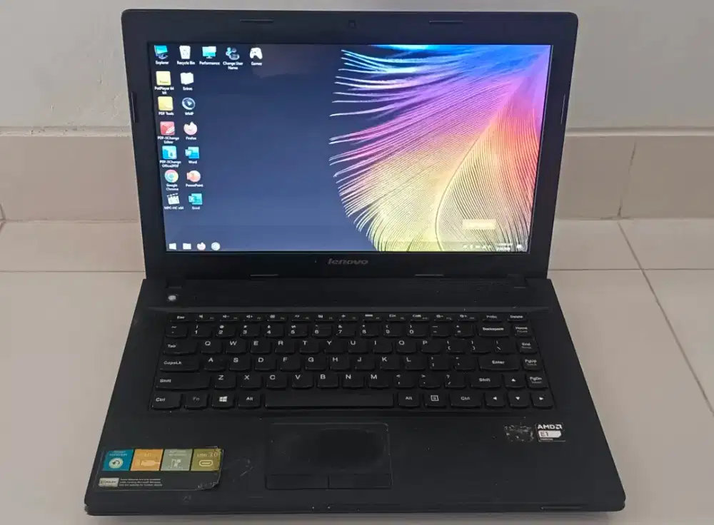 Nominus Lenovo G405 AMD E1 ram 8gb internal 320gb baterai awet mulus